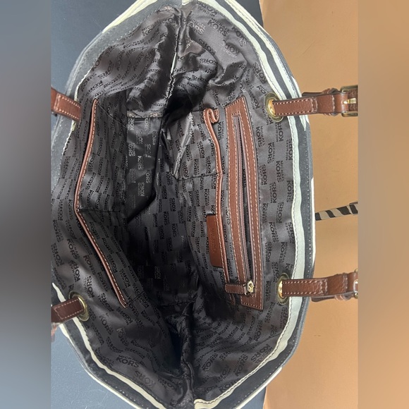 MICHAEL KORS black ivory, zebra stripes shoulder bag - Picture 9 of 13